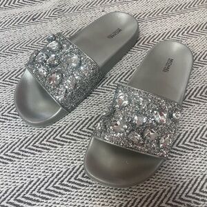 Michael Kors Glitter Silver Sandals